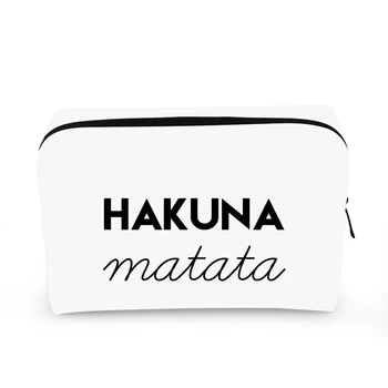 FORUDESIGNS Ninja / Ananas/hakuna matata sac de machiaj cu Muliticolor de Imprimare 3D femei Călătorie doamnelor Pounch Trousse de toaletă