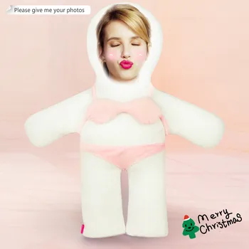 Foto personalizat perna roz bikini umanoid perna decoratiuni de Craciun diy cadou personalizat Papusa de Ziua de nastere Cadouri de Ziua Îndrăgostiților