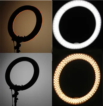 Fotopal Estompat 240 LED-uri de Studio de Lumină Inel de Camera Foto/Telefon/Video Lumina Inelar Lampa Cu Trepiede Selfie Stick Rng Umple de Lumină