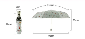 Full-Automate de Trei-Pliere Parasolar Umbrela Romantic Drăguț Umbrela de Ploaie Femei Creative umbrelă de soare, de Flori de Brand Umbrele