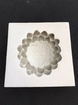 Gel de siliciu silicon mucegai sapun matrite frumoasa forma de floarea-soarelui 3D sapunuri realizate manual mucegai aroma de piatră matrite