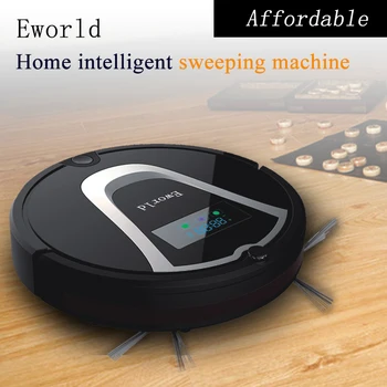 (Gratuit pentru Europa) Eworld Aspirator Robot cu Control de la Distanță/Inteligent Aspirator Ciff Senzor,Taxa Auto