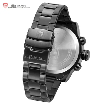 Gulper Rechin Sport Ceas Cadran Mare, Negru Bărbați în aer liber Digital cu LED-uri Ceasuri de mana rezistent la apa de Alarmă Calendar Ceasuri de Moda /SH364