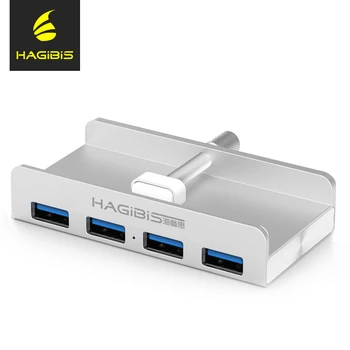 Hagibis Ultra subțire HUB USB 3.0 cu 4 Porturi de Mare Viteză Aluminiu Hub Usb Splitter USB Interfață de Alimentare pentru Computer Macbook Hub Usb