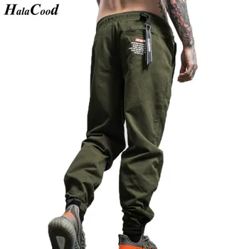 HALACOOD 2017 Noua Moda Mens Essentials Cordon Pantaloni Bărbați, Buzunare Laterale cu Fermoar pantaloni de Trening de sex Masculin Hip Hop Casual Pantaloni Sudoare