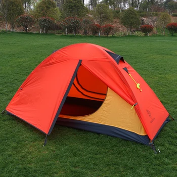 Hillman Singură Persoană Dublu Strat 4 Sezon Utilizarea Ultralight Waterproof, Windproof Camping Cort Plaja