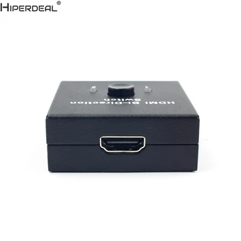 HIPERDEAL 2-Port HDMI 1.4 Bi-directional 2x1 Comutator Comutator & 1x2 Splitter Selector 3D 4K