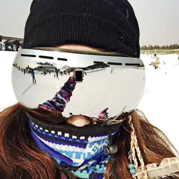 Hitorhike Nou Brand de Ochelari de Schi Dublu UV400 Anti-ceață Mare Mască de Schi, Ochelari Schi Profesionist Bărbați Femei Zăpadă, Snowboard, Ochelari de protecție