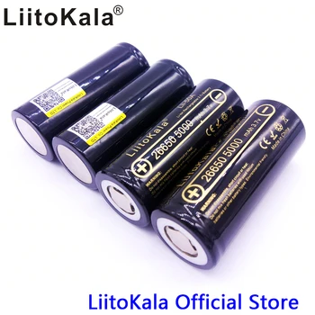 HK LiitoKala Lii-50A 3.7 V 26650 5000mah de Mare Capacitate 26650-50A Li-ion Baterie Reîncărcabilă pentru Lanterna led-uri