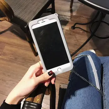 Hongmeng mai Nou Moda de Lux pentru Femei portofel Silicon Moale Caz de Telefon Acoperă Pentru iPhone 6 6S Plus 7 8 plus Cu Lanț lung