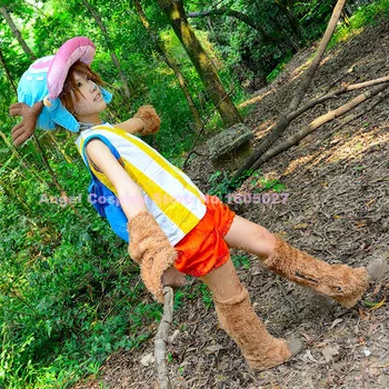 Hot Anime One Piece Tony Tony Chopper Cosplay Costum Cosplay Set Complet topuri+manusi+pantaloni+picior acoperă una transport gratuit