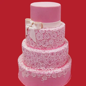 Hotelul oferă cele mai bune Sugarcraft mai Noi dantela tort stencil frumos pentru tort de nunta de decorare