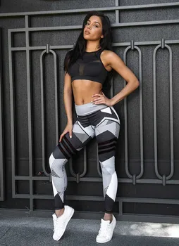 HU&GH 2018 Vânzare Femei Jambiere Înaltă Elastic Imprimare Jambiere Femei Fitness Push-Up Legging Pantaloni Haine Sportive Leggins