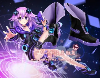 Hyperdimension Neptunia Neptun/Ultra Violet Dimensiune Cosplay Pantofi Cizme