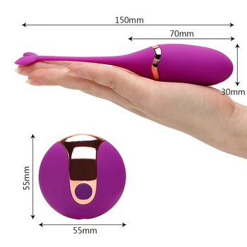 IKOKY Vibratoare Ou de Control de la Distanță Vibratoare Jucarii Sexuale pentru Femei pentru Exercitii Vaginale Kegel Mingea G-spot de Masaj USB Reîncărcabilă