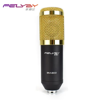 Independent, de trei-culoare opțional BM800 dinamic capacitate cablu de sunet de studio cu KTV înregistrare microfon karaoke