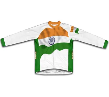 India Flag Iarna termice Tricouri de Ciclism Îmbrăcăminte de Iarnă Purta 2016