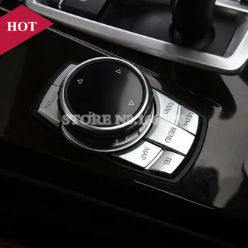 Interioară Multi-Media Butonul Garnitura Capac 5 buc Pentru BMW Seria 7 F01 F02 2009-