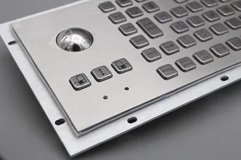 IP65 Chioșc de Metal Industrial Tastatura Cu Trackball din Oțel Inoxidabil USB Tastatura Metal Robust Tastatură Pentru Self Service Kiosk