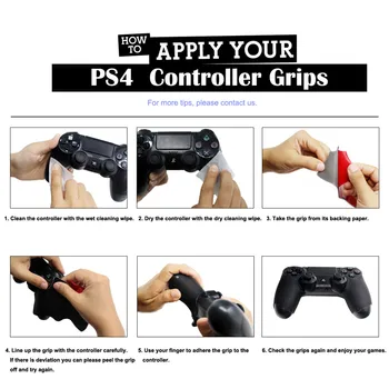 IVYUEEN Negru Anti-alunecare Controller Mânere Acoperire Pentru Playstation Dualshock 4 PS4 Pro Slim Control Inteligent Calmar de Prindere de Mână