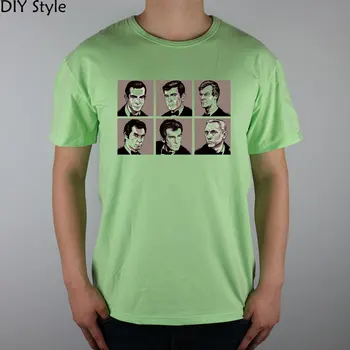 James Bond T-shirt bumbac Lycra sus 11088 șase omul revoluție de Moda de Brand t camasa barbati nou DIY Stil de înaltă calitate