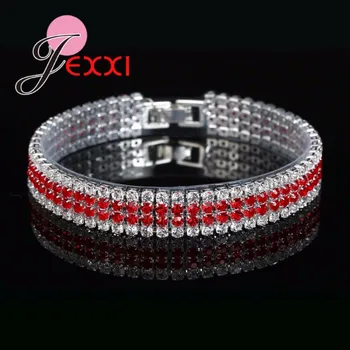 JEXXI Cristal de Lux Brățări Pentru Femei de Moda de Argint 925 Cubic Zirconia Brățară Brățară Pentru Petrecerea de Nunta Bijuterii