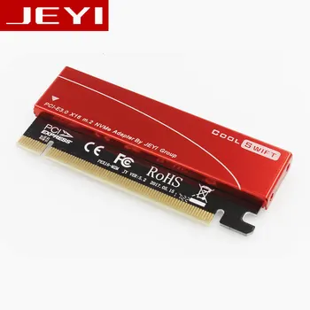 JEYI CoolSwift PCIE3.0 NVME Adaptor x16 PCI-E Plină Viteză M. 2 2280 aluminiu foaie de conductivitate Termică plachetă de siliciu de răcire