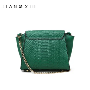 JIANXIU Brand pentru Femei de Moda Saci de Messenger Split din Piele de Crocodil Patten Umăr, Crossbody Sac Lanț 2 Culori 2018 Sac de Mici