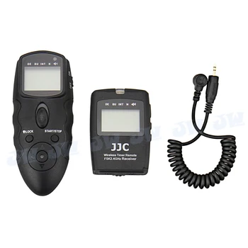 JJC Wireless Multifuncțional LCD Timer Control de la Distanță Pentru Canon 5DS R 1DC 1D, 5D 7D Mark II, III, 6D 5D2 5D3 CA RS-80N3 TC-80N3