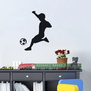 Joc Fotbal Băieți Sport Autocolante de Perete Home Decor Dormitor Detașabil de Vinil Autocolante de Perete Pentru Camera Copii Baieti Tapet SA041