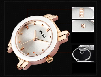 Kimio de Lux de Moda Ceasuri Femei Cuarț Ceas Brățară de Ceasuri de mana din Otel Inoxidabil Bratara Femei Ceasuri Cu Cutie de Cadou