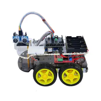 KuongShun 4WD Bluetooth Multi-funcțional DIY Smart kit Auto +Manual de Utilizare+PDF+ Video+șurubelniță Pentru DIY Masina Robot de Pornire