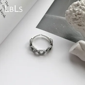 LBLS Real Argint Pur 925 Inele Bijuterii pentru Femei Negru-Argint Petrecere Trendy Bijuterii de Moda Designer de Bijuterii de Lux Ring