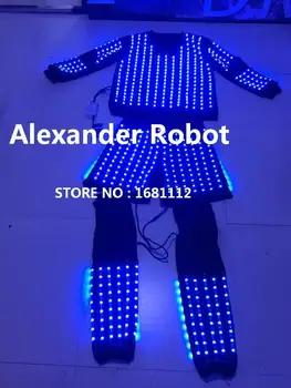 LED Costum /LED Îmbrăcăminte/Lumina costume/ LED Robot costume/ Kryoman robot/ Alexandru robot