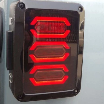 Lentile de fum spate cu LED-uri Lumina de Frână de Asamblare pentru Jeep Wrangler JK 2007 - 2017 DRL Semnalizare lumini de mers înapoi Back-up Lampă de Parcare