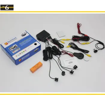 Liislee Pentru Mini cooper R50 R52 R53 - Masina Senzori de Parcare + Spate Vedere din Spate aparat de Fotografiat = 2 in 1 Vizuală / BIBI de Alarmă Sistem de Parcare