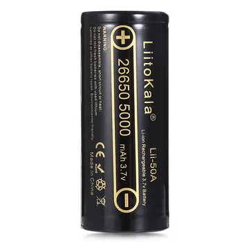 LiitoKala lii-50A 26650 5000mah baterie cu litiu 3.7 V 5000mAh 26650 acumulator 26650-50A potrivit pentru flashligh NOI