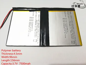 Litru de energie baterie 3.7 V 7500mAH 4596156 polimer litiu-ion baterie Li-ion baterie pentru tableta pc 9.7 inch