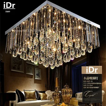 Living dreptunghiular cristal lumini LED lămpi de tavan dormitor minimalist modern de iluminat sala de mese iDr-0122