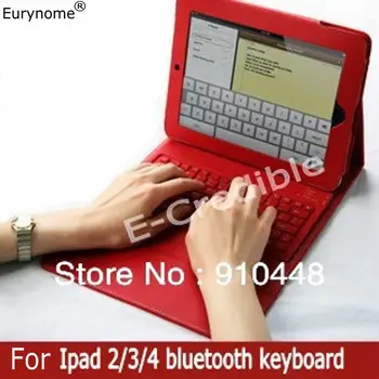 Livrare gratuita Moda fără fir bluetooth tastatura cu piele PU Stand acoperi caz Pentru ipad2, ipad 2 3 4 caz de tastatură