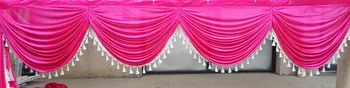 Livrare gratuita nunta scenă decoruri decor nunta romantica cortina swags Inaltime 55cm Lungime 6MeterCR-999
