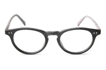 LONSY Moda Rotund Ochelari de Citit Cadru Acetat de Lemn Ochelari de vedere Pentru Femei Barbati Calculator de Brand de Ochelari Rame oculos De Grau