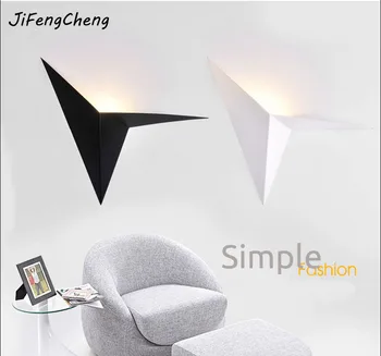 Luminaria Fier Triunghiular, LED Lampă de Perete Nordic Minimalist Creative Dormitor/pat/studiu/hotel/Cameră/Față de oglindă Lampă de Perete