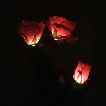 Lumiparty Floare Trandafir Solar LED Grădină, Curte Gazon Veioza Lampa Peisaj Garden Home Lumini de Decor