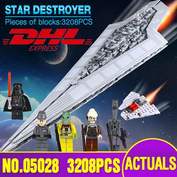Lépin 05028 Stele Execytor Super Star Destroyer Model Război Kit de Construcție Bloc Caramida Jucărie Cadou Compatibil Cu legoing 10221