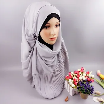 M2 NOU design Mozaic încreți bubble sifon Rid șaluri hijab decora împletit musulman eșarfe/eșarfă