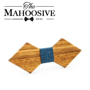 Mahoosive oameni lega cravata gravata gravatas cravate pentru barbati din Lemn Papion camasa butterfly masculino nuove cravatte lemn papion