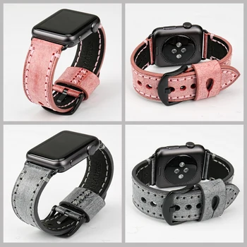 MAIKES Moda maro frâu de vacă din piele watchband ceas accesorii pentru Apple watch 38mm curea iwatch Apple watch band 42mm