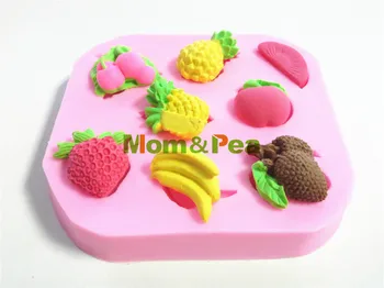 Mama&Mazare 0480 Transport Gratuit Fructe în Formă de Mucegai Silicon Decorare Tort Fondant Tort 3D Mucegai