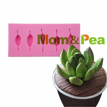Mama&Mazare 1286 Transport Gratuit Plante Suculente, Frunze de Mucegai Silicon Decorare Tort Fondant Tort 3D Mucegai de Calitate Alimentară